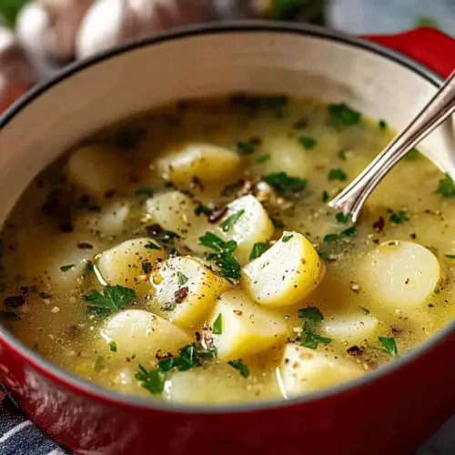 Hangover Cure Garlic Potato Soup