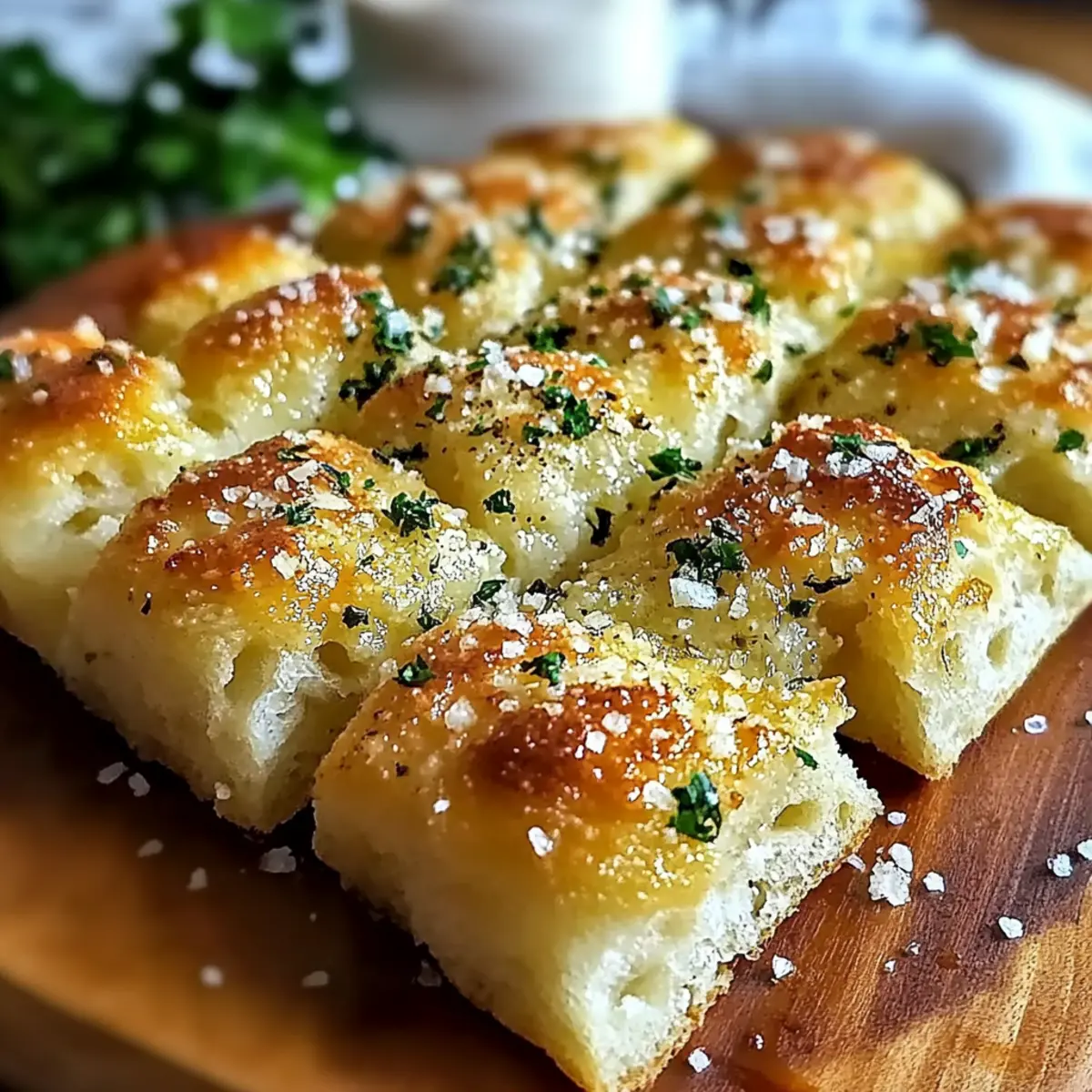 Garlic Parmesan Focaccia Bread
