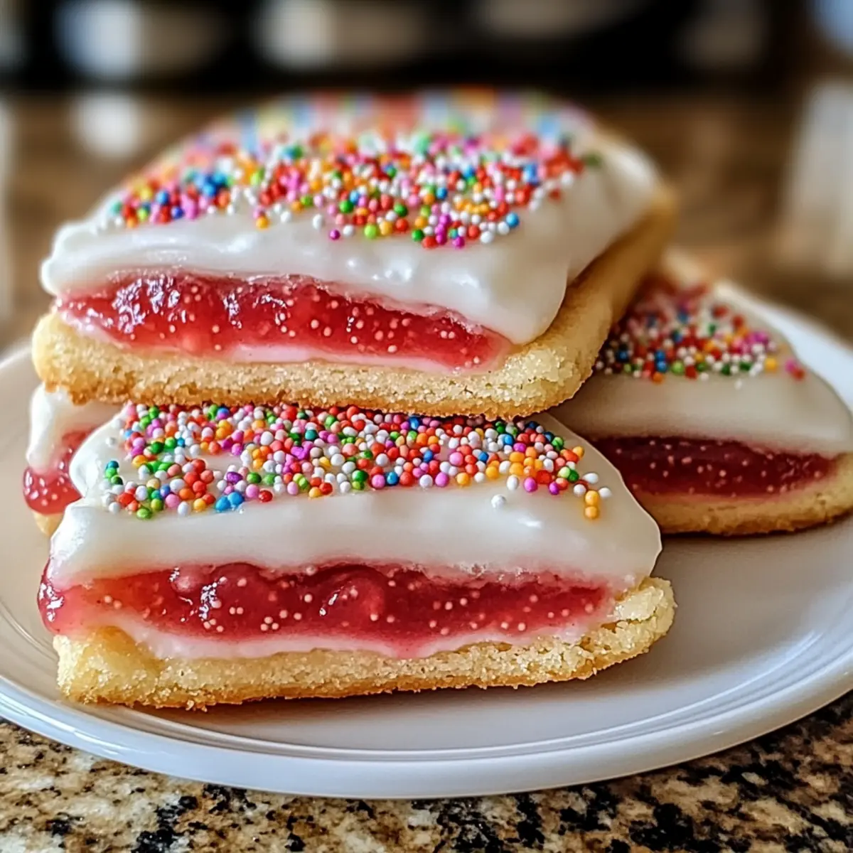 Strawberry Pop Tart Sugar Cookies