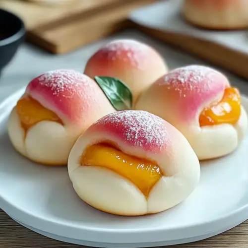 Homemade Peach Bun