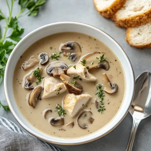 Low Carb Chicken Mushroom Soup
