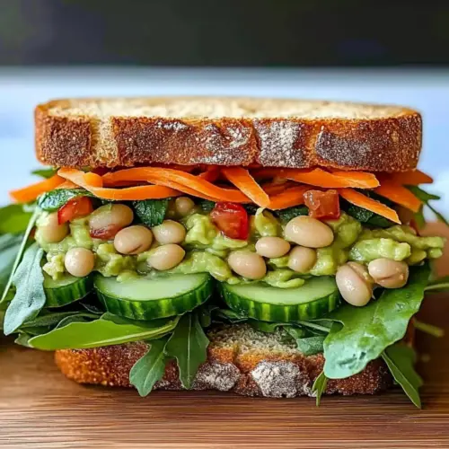 Avocado White Bean Sandwich