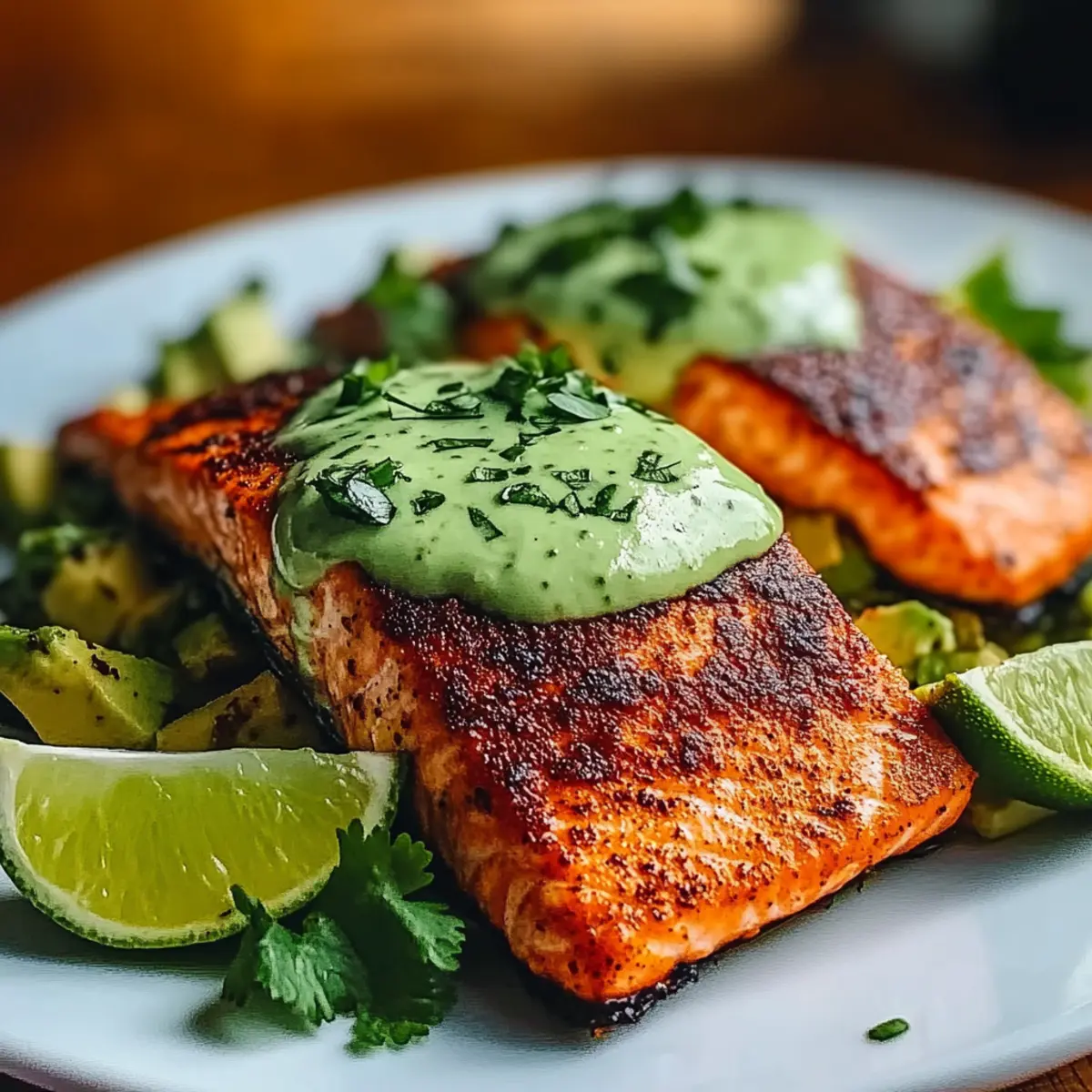 Cajun Salmon Avocado Lime