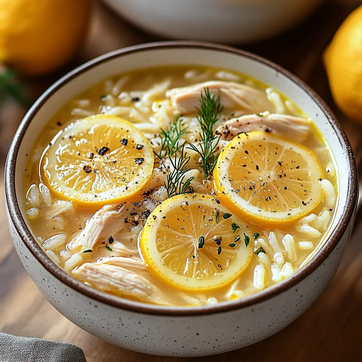Greek Lemon Chicken Soup