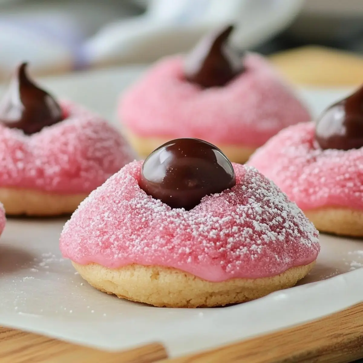 Strawberry Kiss Cookies