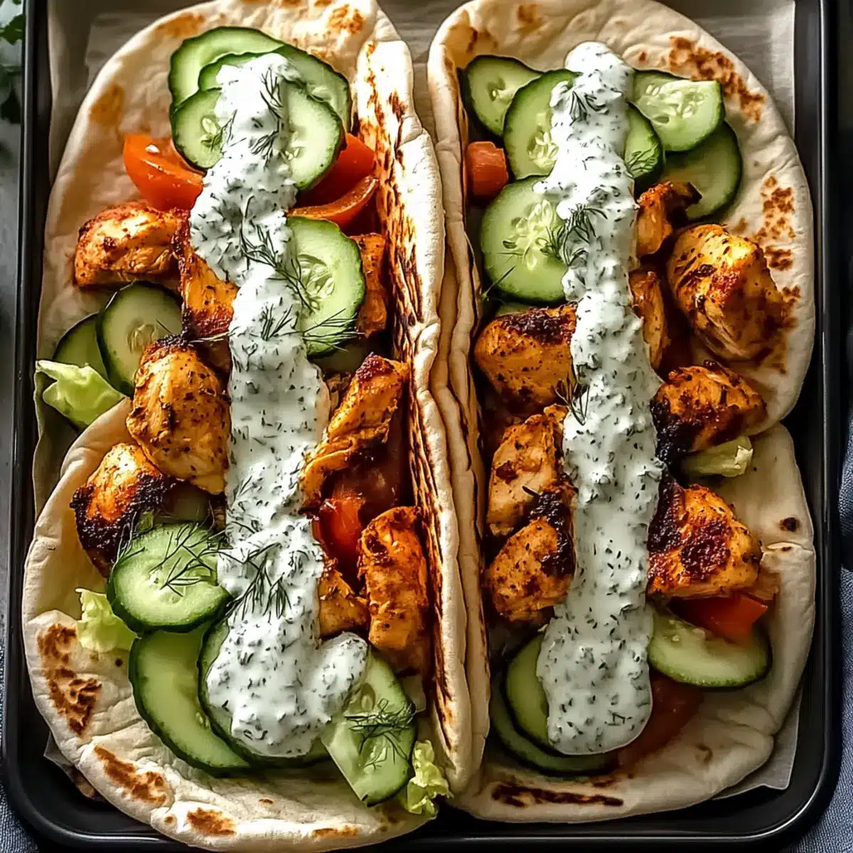 Sheet Pan Chicken Pitas with Herby Ranch