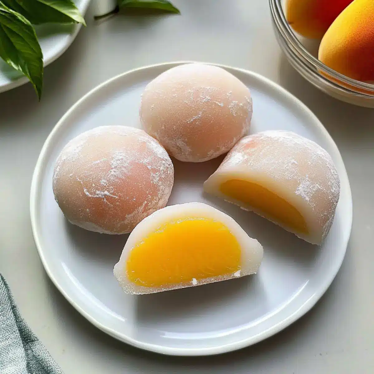 Peach Mochi
