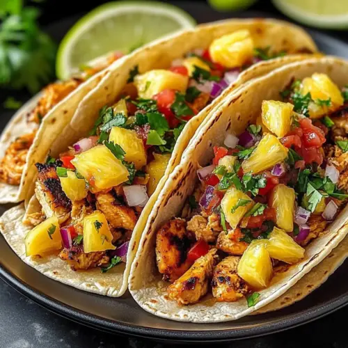 Pineapple Chicken Tacos