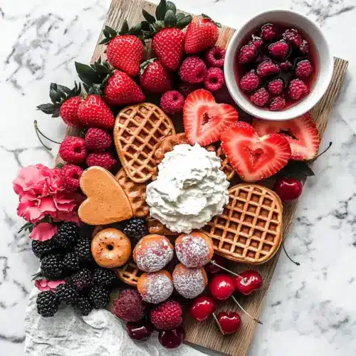 Valentine’s Day Waffle Breakfast Board