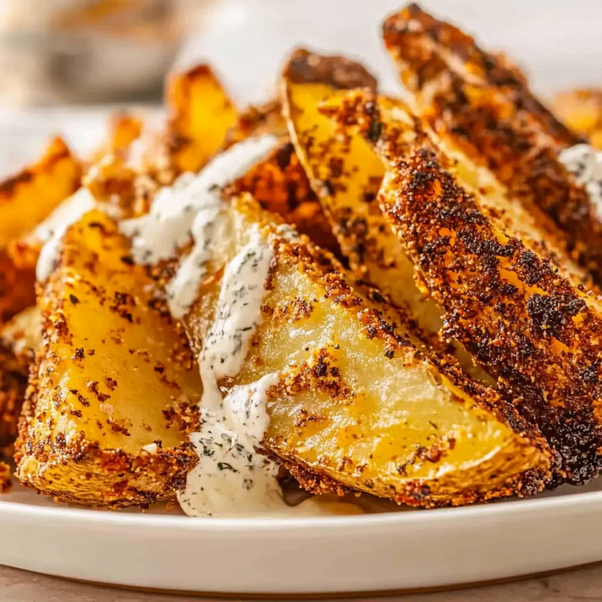 Seasoned Baked Potato Wedges