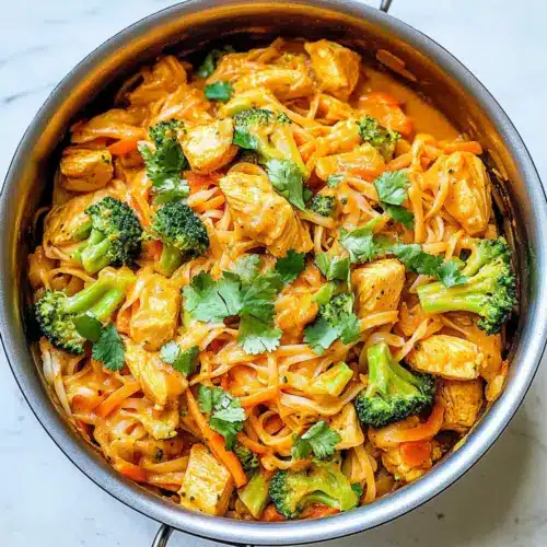 Coconut Curry Chicken and Rice Noodles