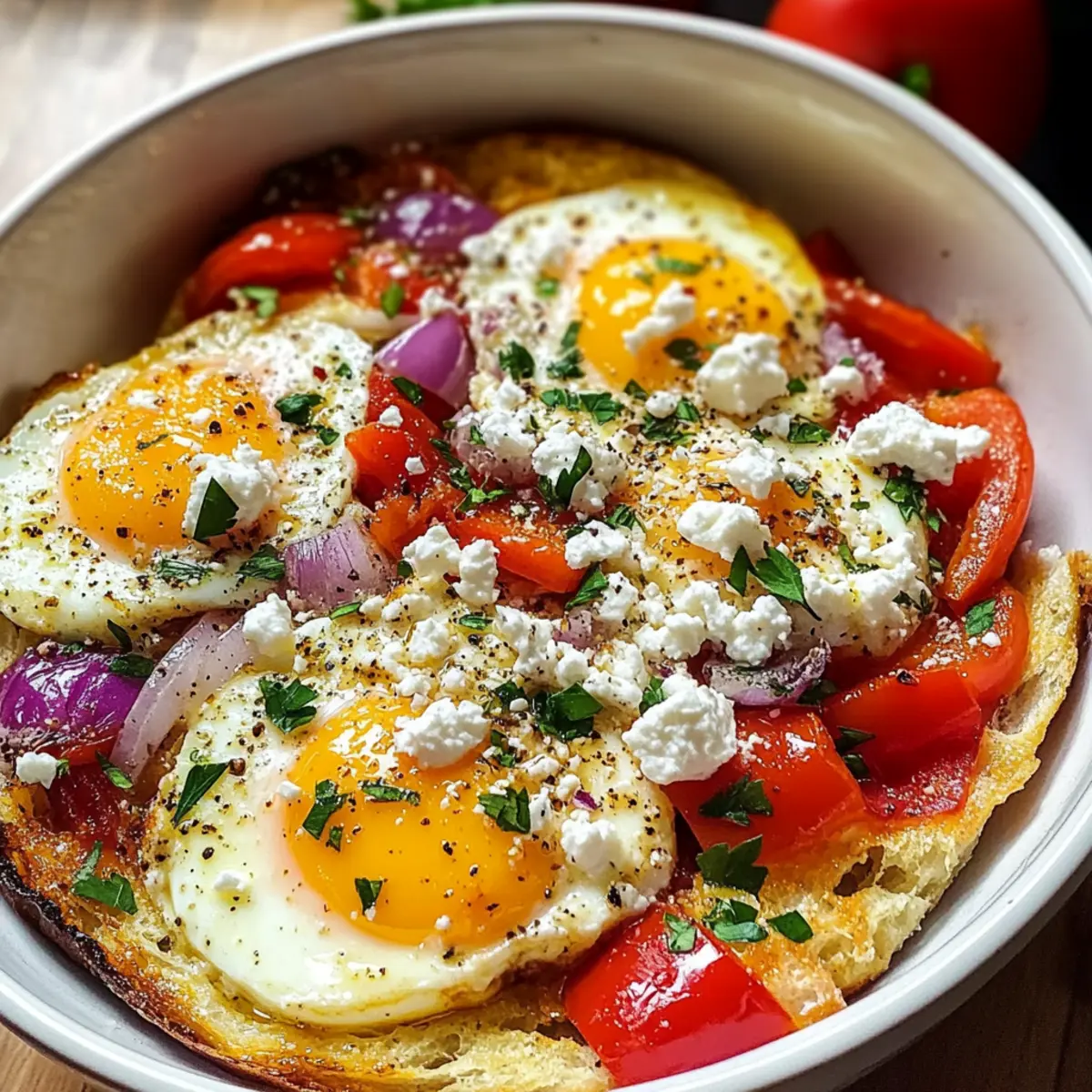 Baked Feta Eggs