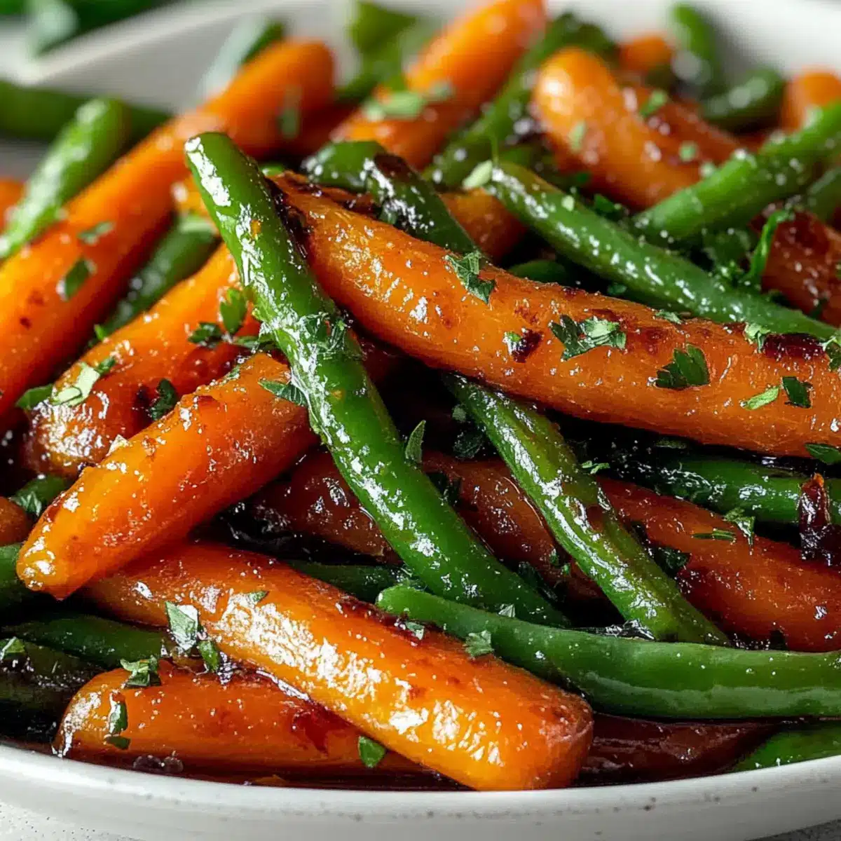 Honey Glazed Carrots & Green Beans