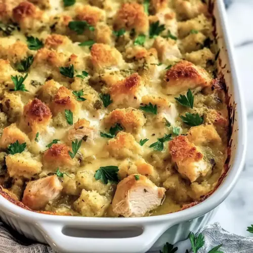 Chicken and Stuffing Casserole