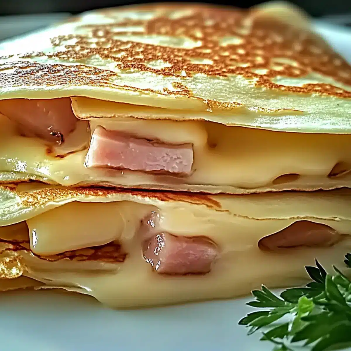 Ham Cheese French Crêpes