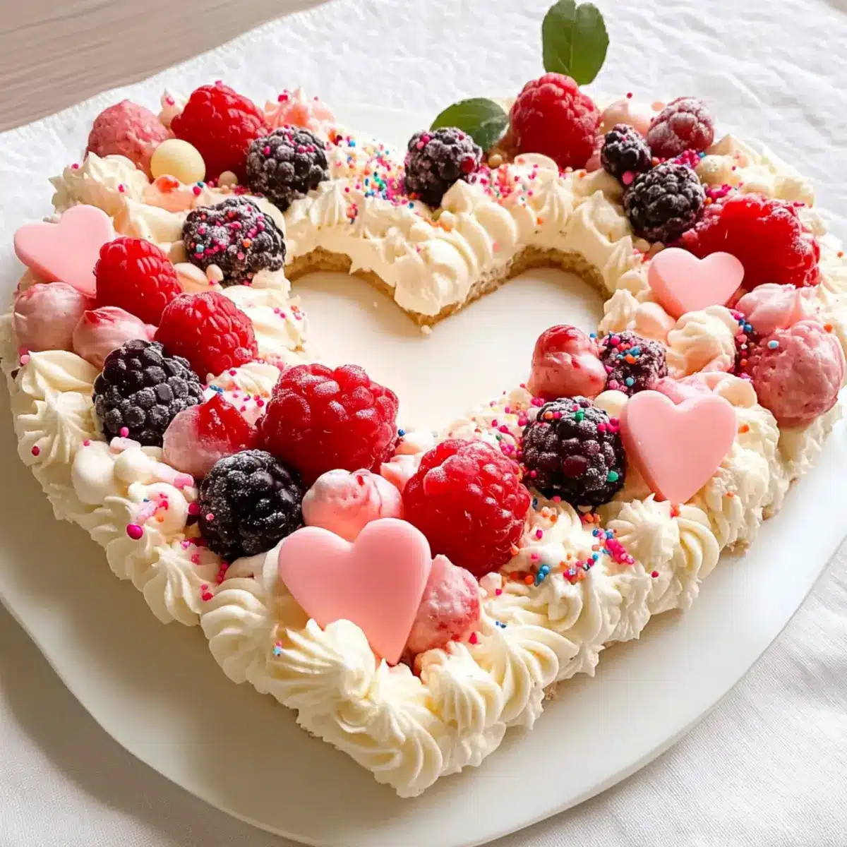 Heart Sugar Cookie Cake