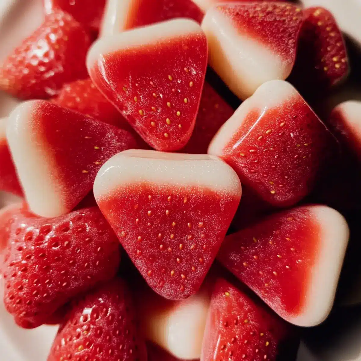 Homemade Strawberry Gummies