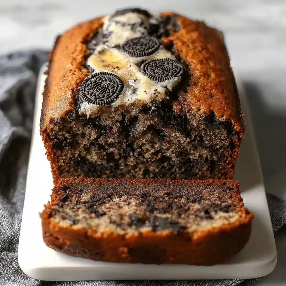 Oreo Banana Bread
