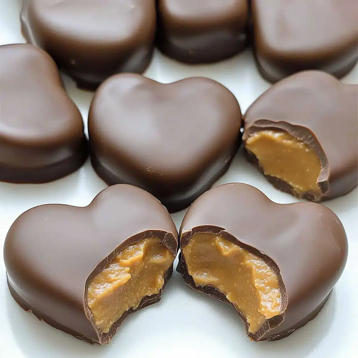 Chocolate Peanut Butter Valentine’s Heart