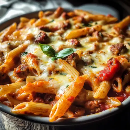 Italian Sausage Penne Casserole