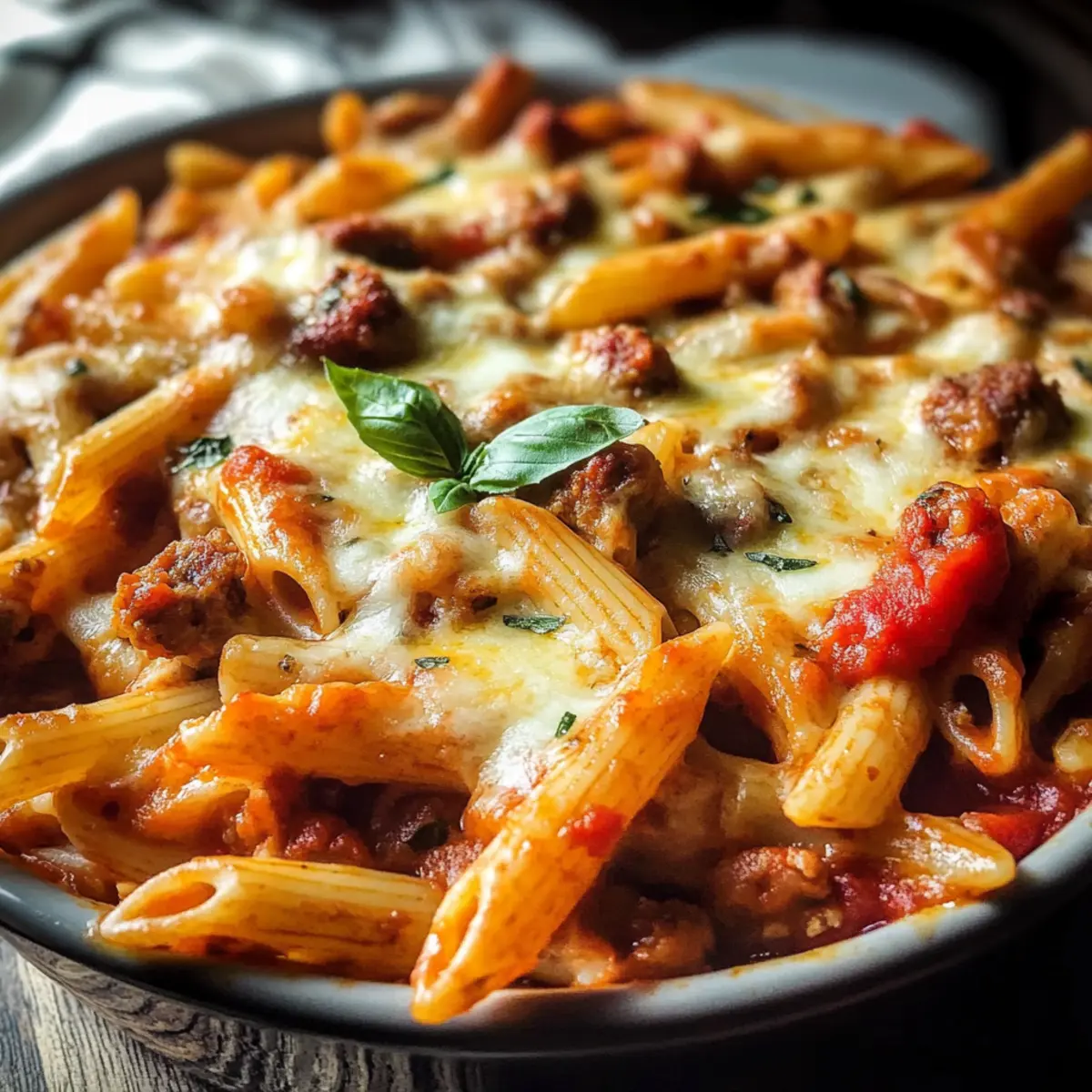 Italian Sausage Penne Casserole