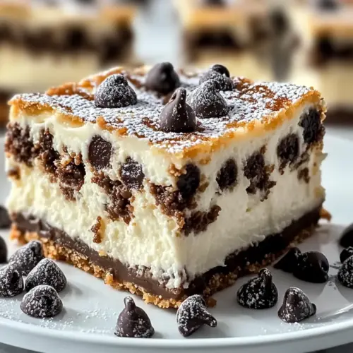 Cannoli Cheesecake Bars