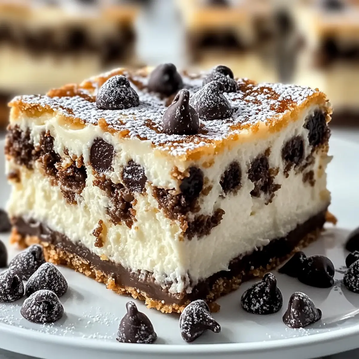 Cannoli Cheesecake Bars
