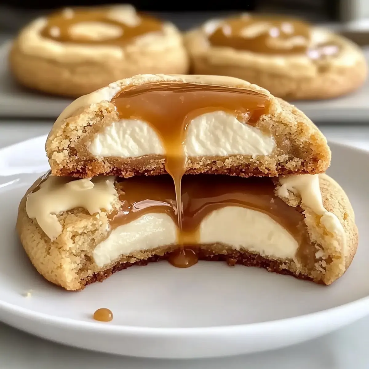 Caramel Cheesecake Cookies