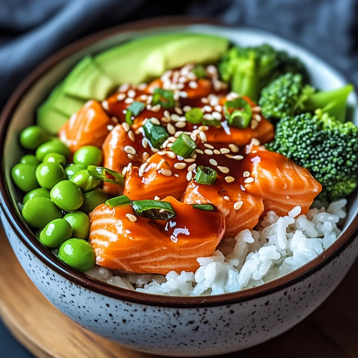 Crispy Salmon and Rice Bowl
