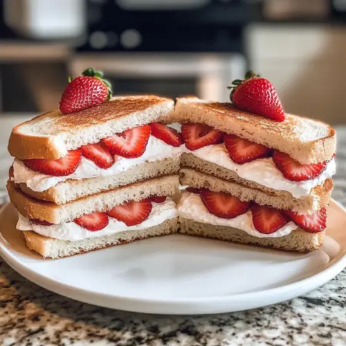 Strawberry Tea Sandwiches