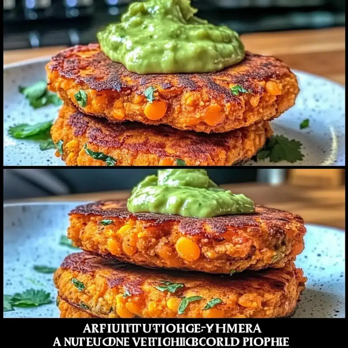 Crispy Sweet Potato and Red Lentil Patties