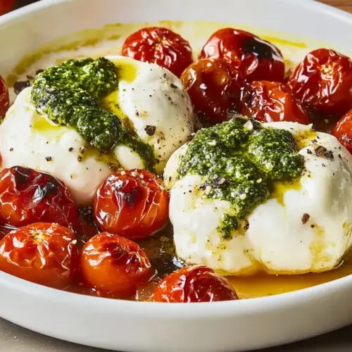 Pesto-Stuffed Burrata Bombs