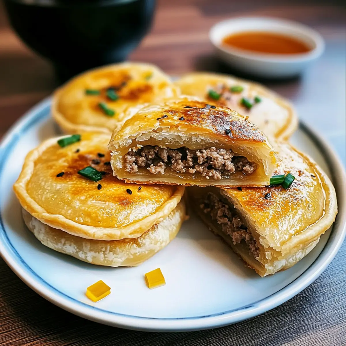 Chinese Crispy Meat Beef Pies