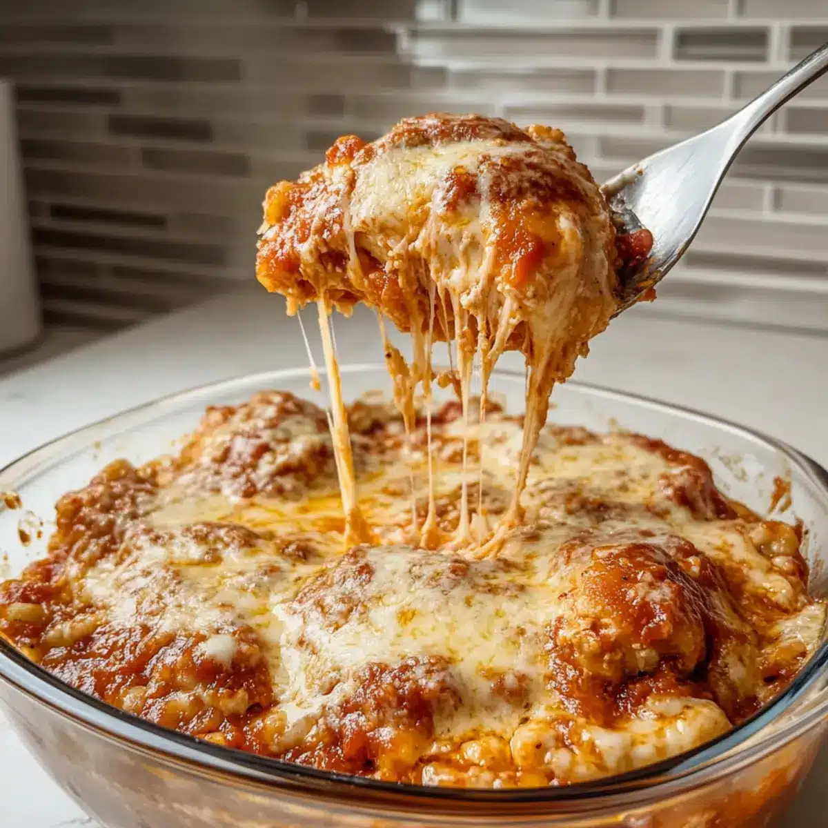 Cottage Cheese Chicken Parm Bowl