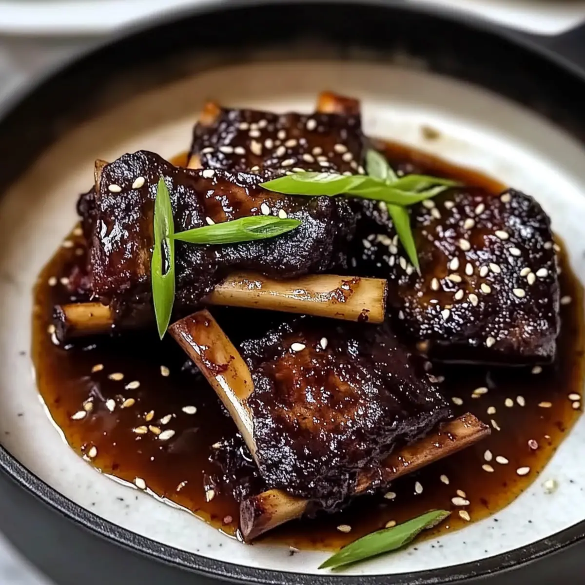 Ginger Miso Braised Short Ribs