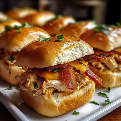 Chicken Bacon Ranch Sliders