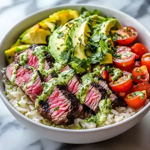 Easy Cilantro Lime Steak Bowls