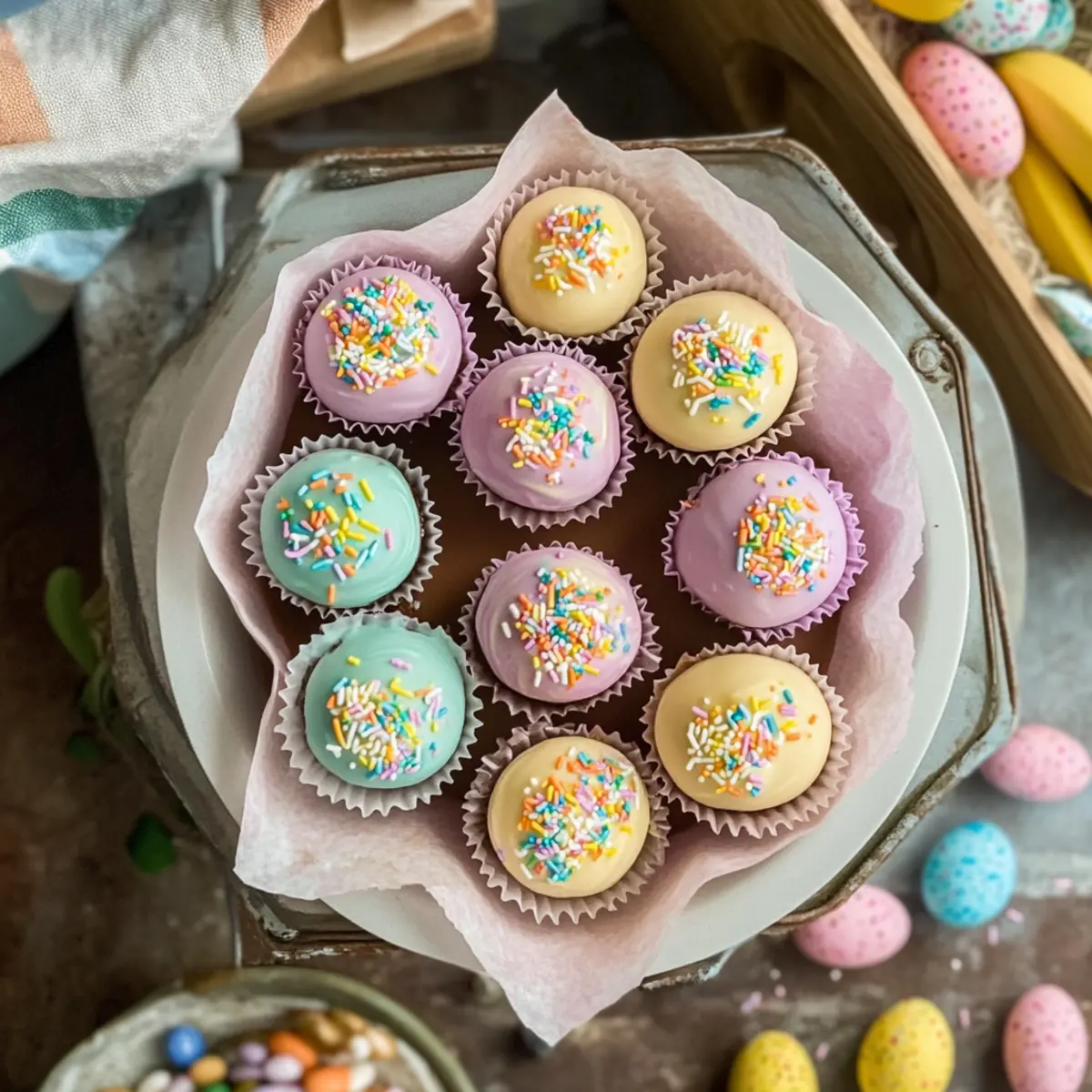 Banana Pudding Easter Truffles