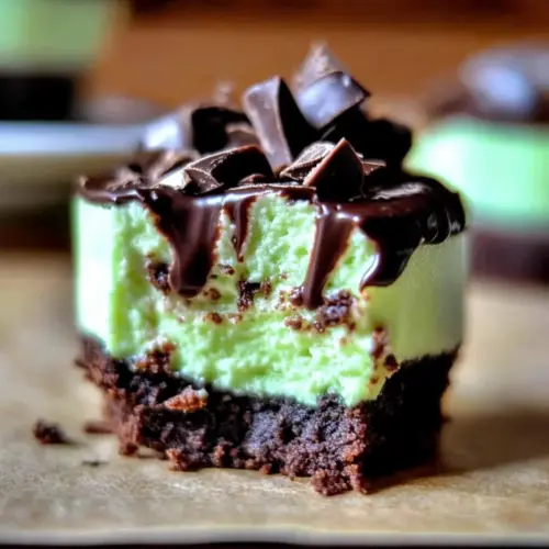 Andes Mint Mini Cheesecakes