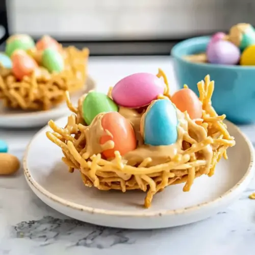 Easter Egg Peanut Butter Haystacks