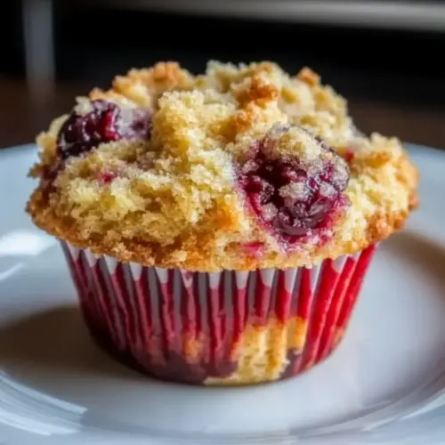 Cherry Cobbler Muffins