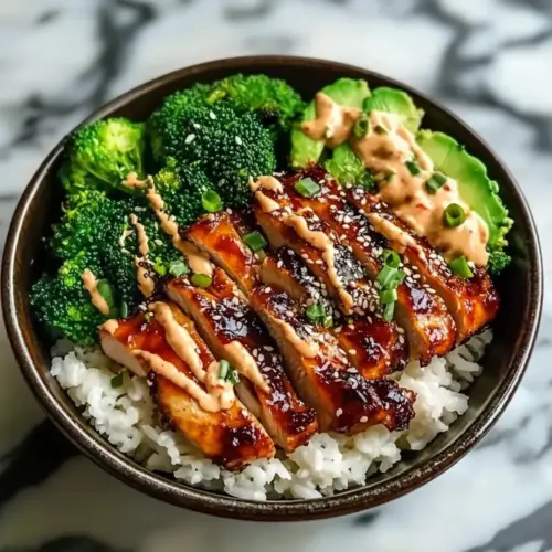 Sticky Chicken Bowls