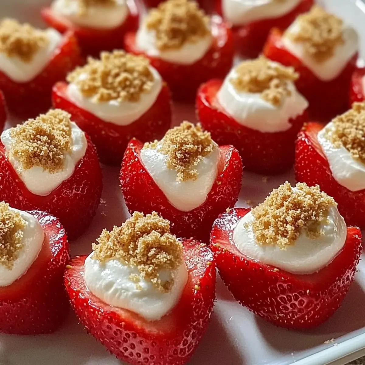 Cheesecake Deviled Strawberries