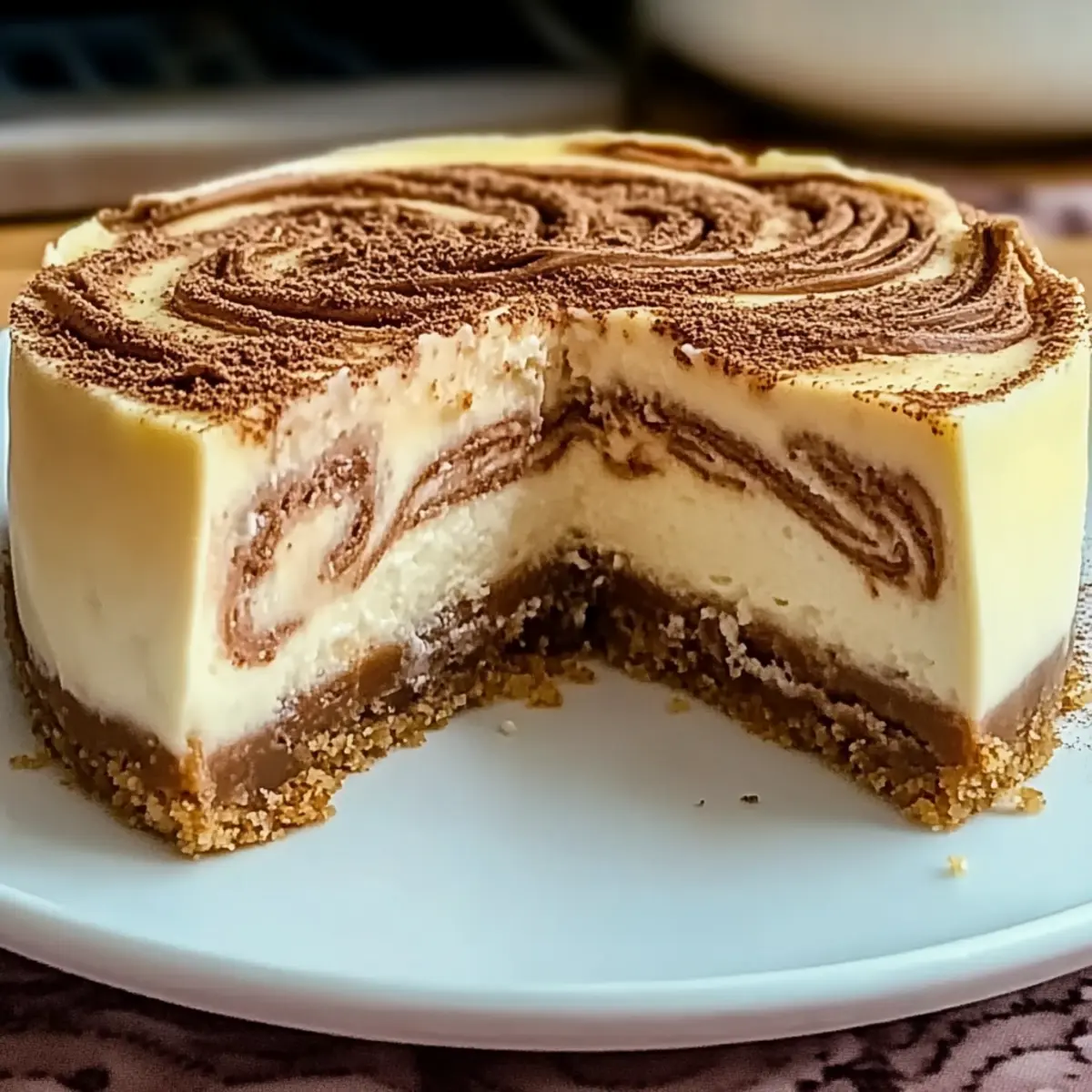 Cinnabon Cinnamon Swirl Cheesecake