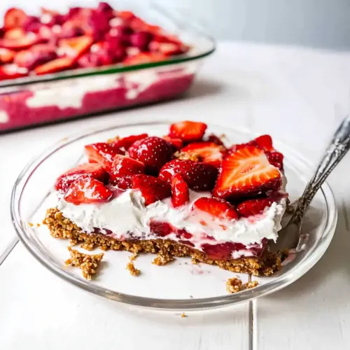 Strawberry Jell-O Pretzel Salad