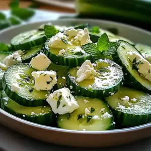 Cucumber feta salad