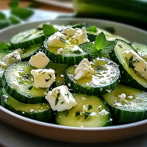 Cucumber feta salad
