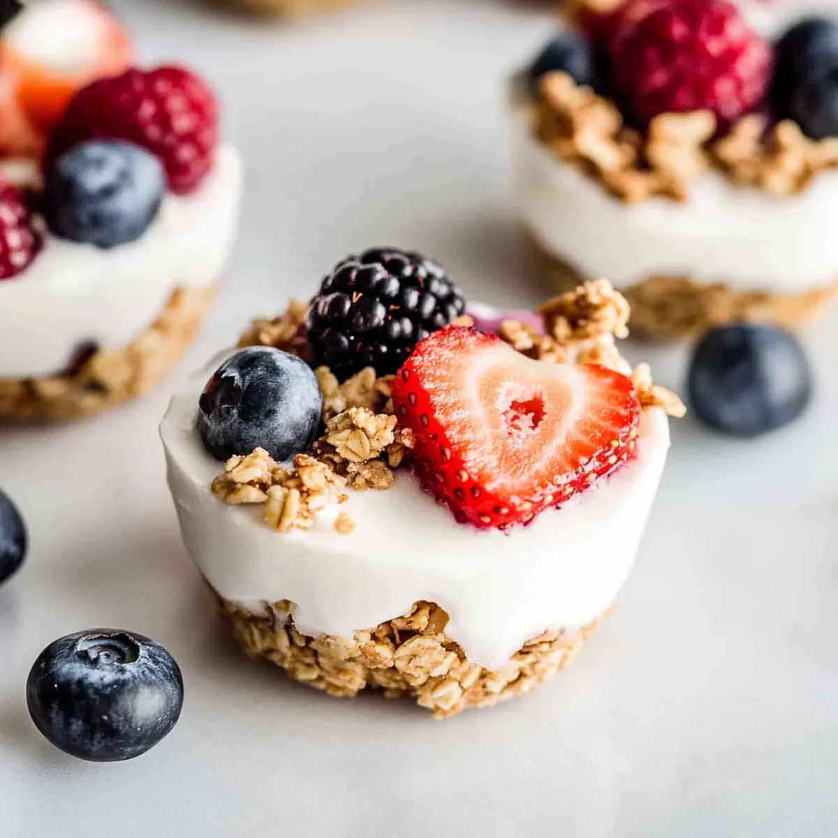 Frozen Yogurt Granola Cups