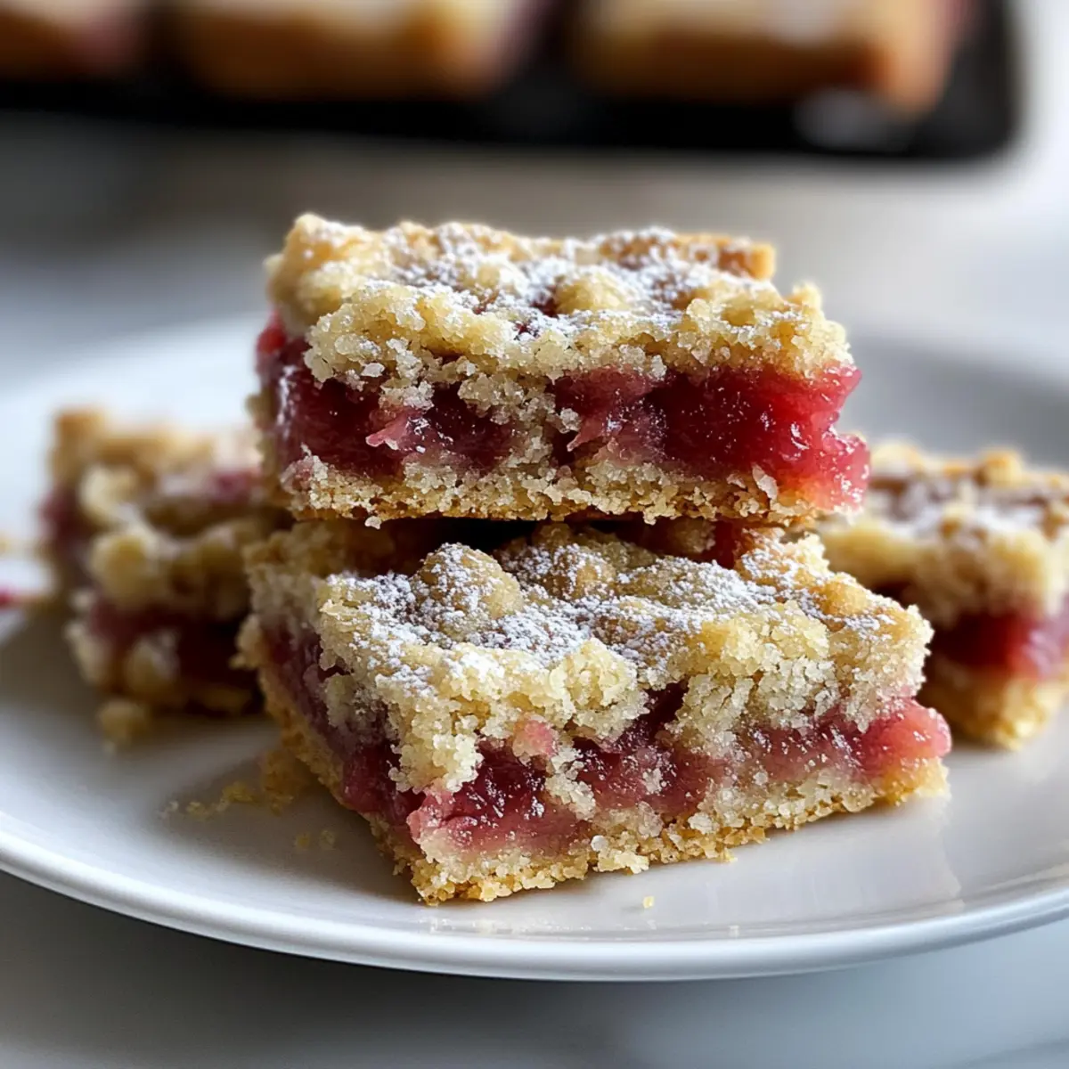 Rhubarb Dream Bars
