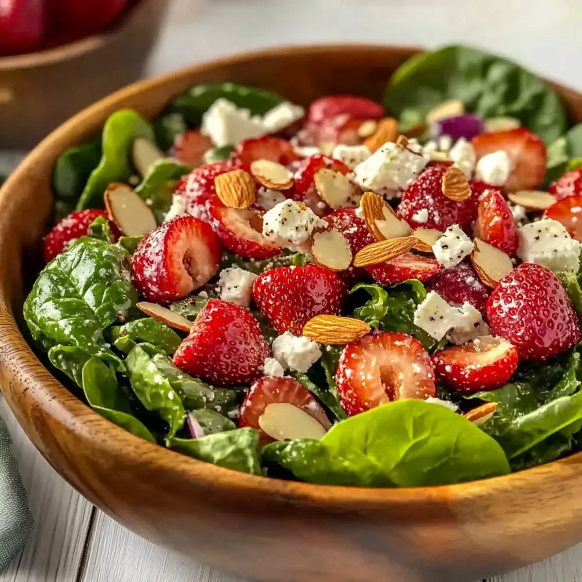 Strawberry Romaine Feta Salad
